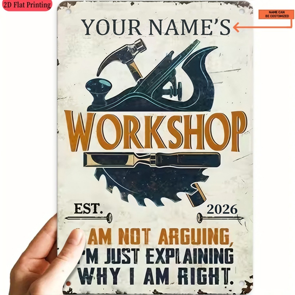 Workshop Tools With Name - [2D Düz] 1 adet Özel İsimli
