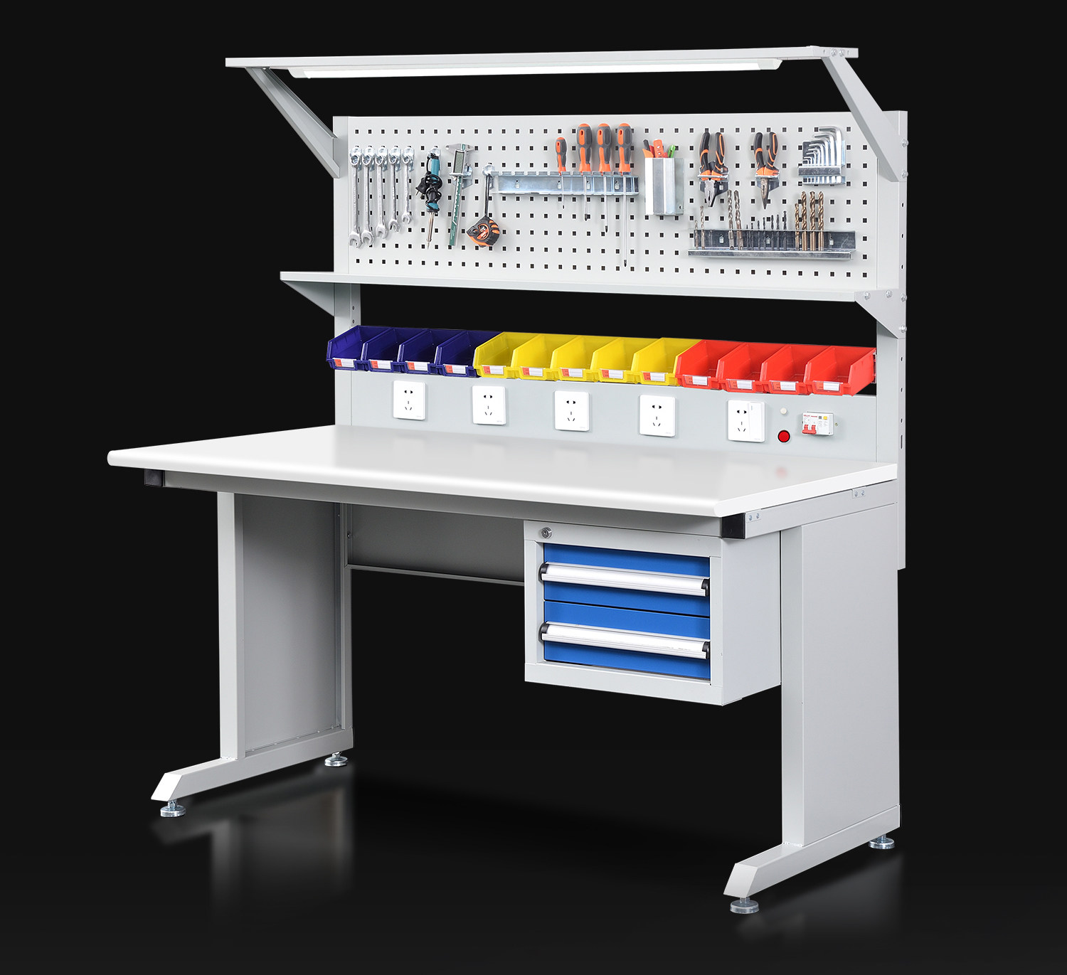 Workshop Tools Table - Grafen anti-statik çalışma tezgahı Çekmeceli fabrika