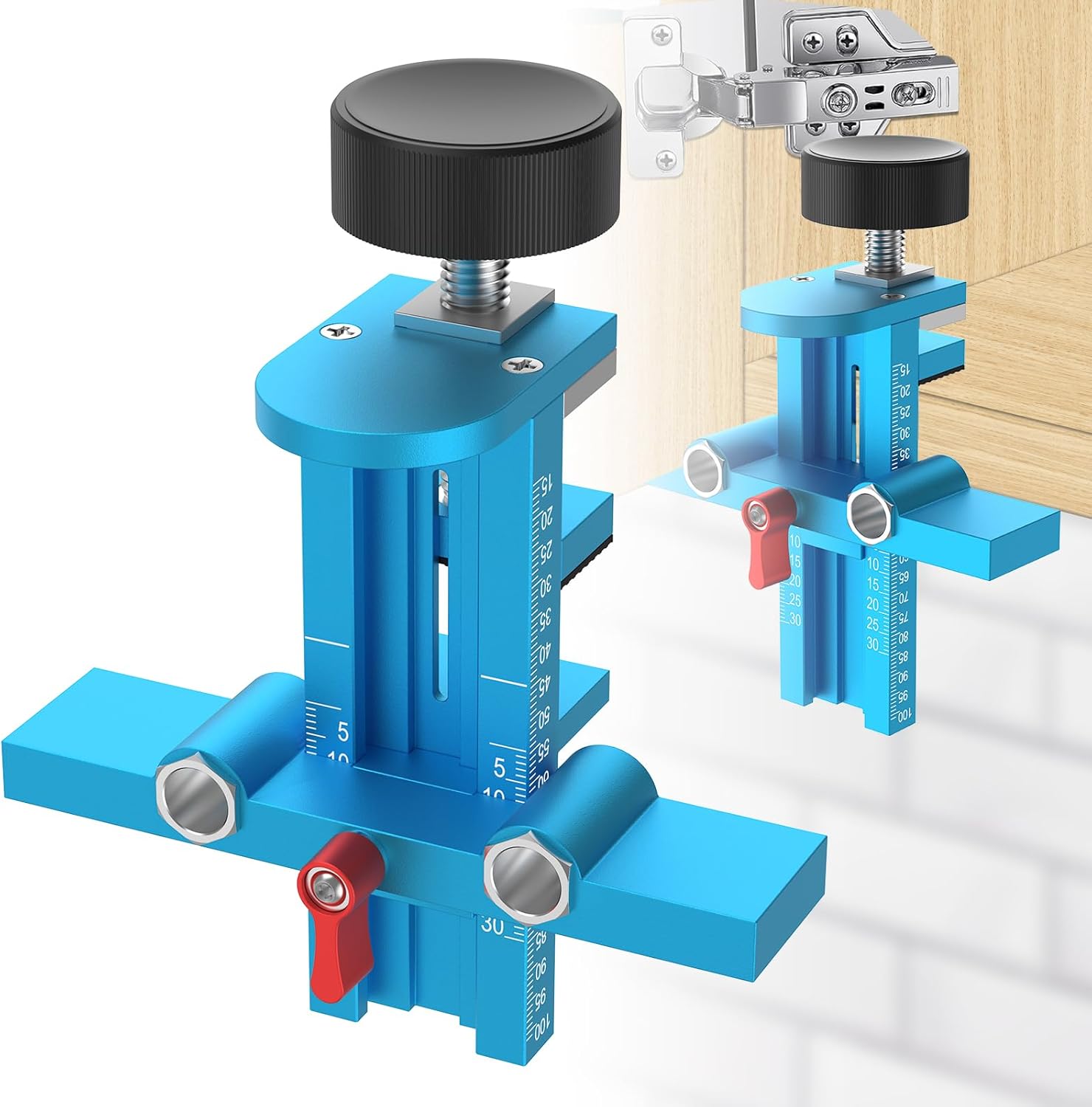 Dowel Jig Kit - 3'ü 1 Arada Dolap Kapısı Montaj