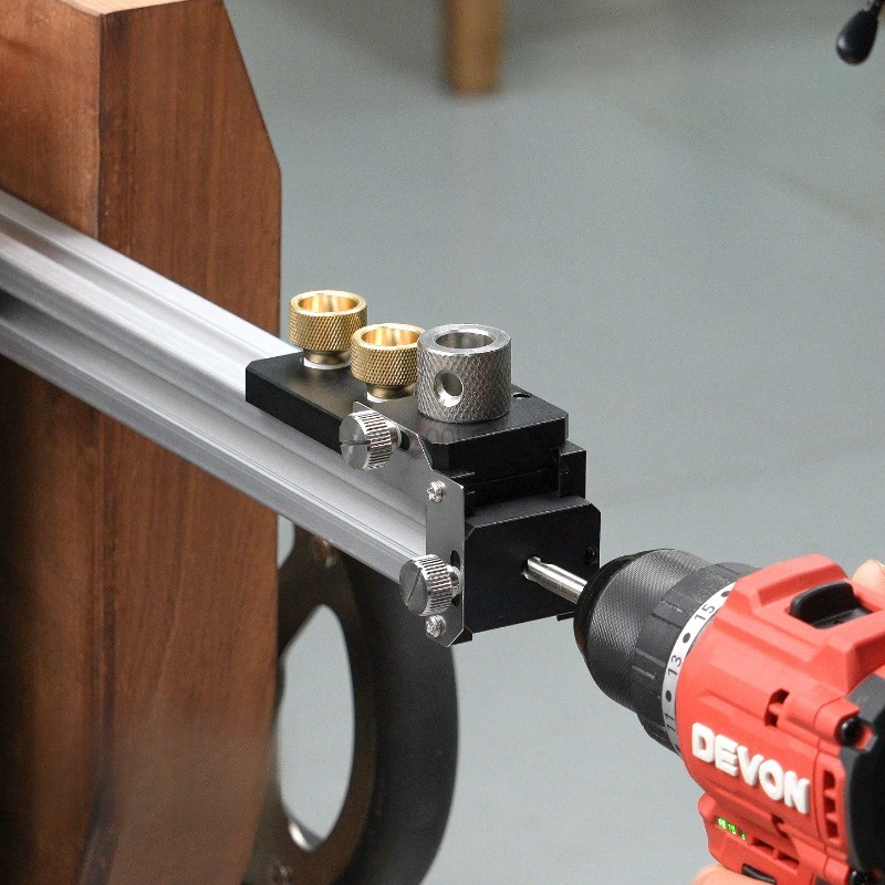 Dowel Jig Kit - 20/30/40 Alüminyum Profil Raylı Matkap Kılavuzu