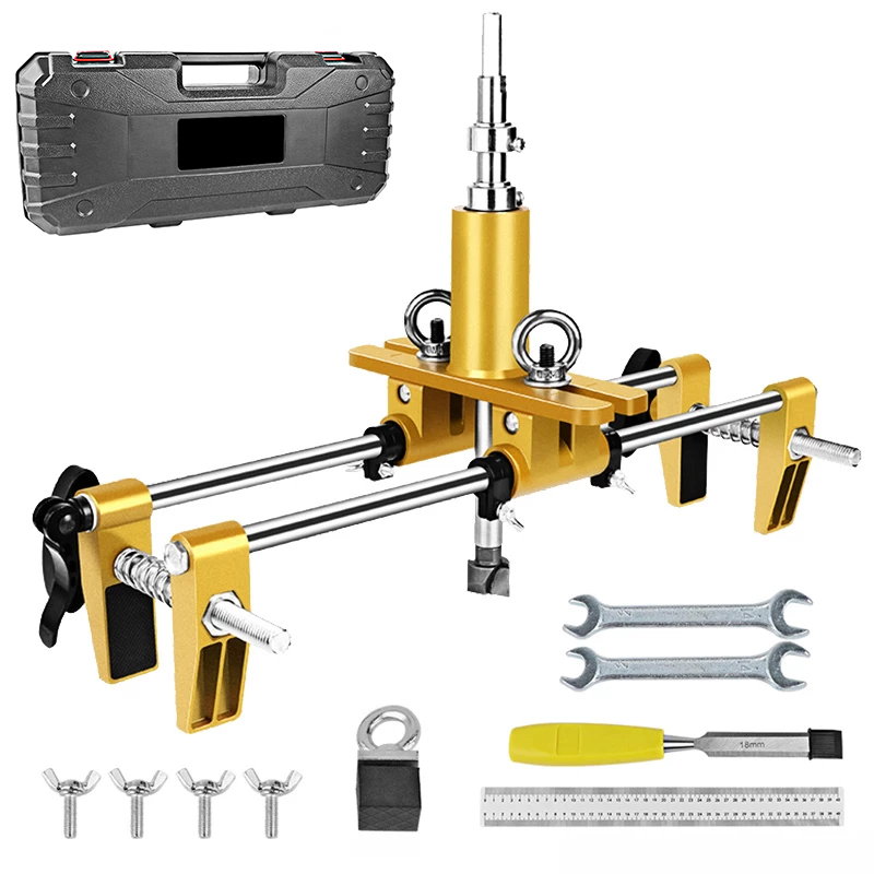 Dowel Jig Kit - Ahşap Kapı Montajı Kilit Deliği Açıcı