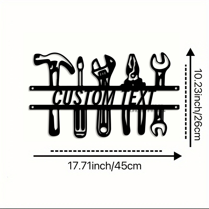 DIY Endüstriyel Tarz Demir Duv - Workshop Tools With Name incelemesi ve fiyatı