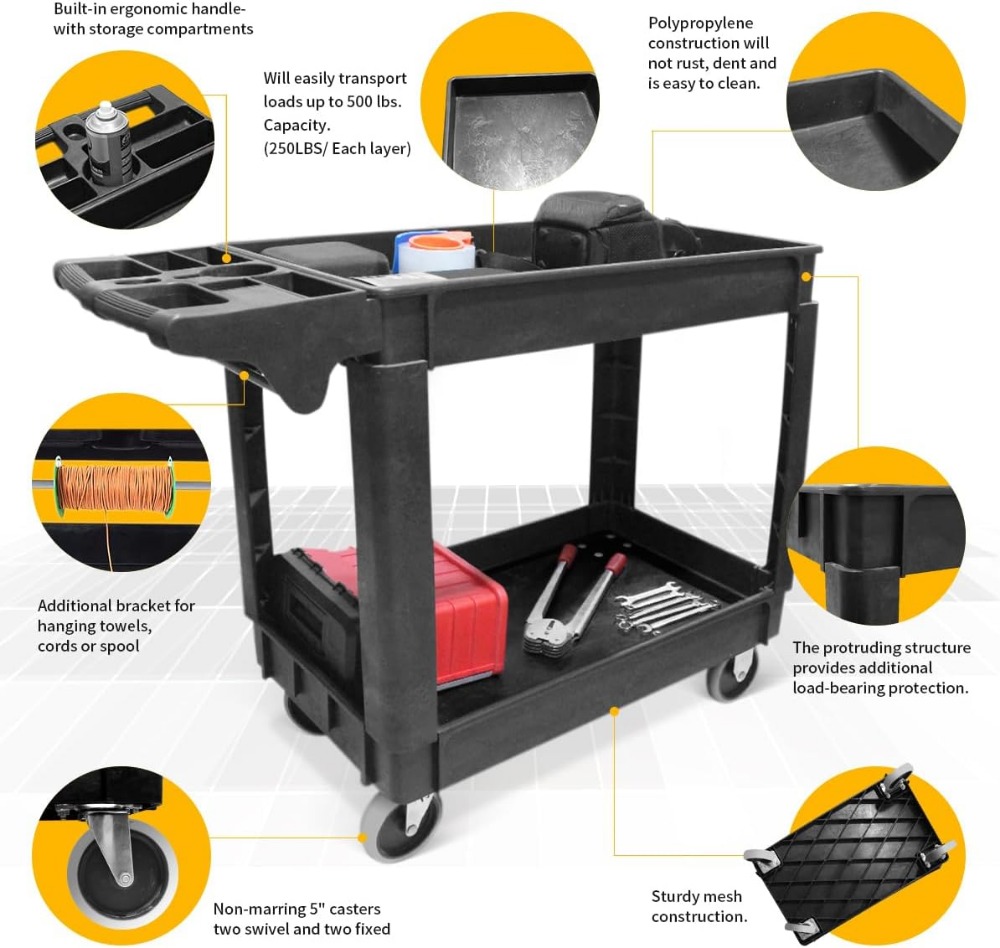 Ağır Hizmet Tipi 2 Raflı Servi - Workshop Tools Shelf incelemesi ve fiyatı