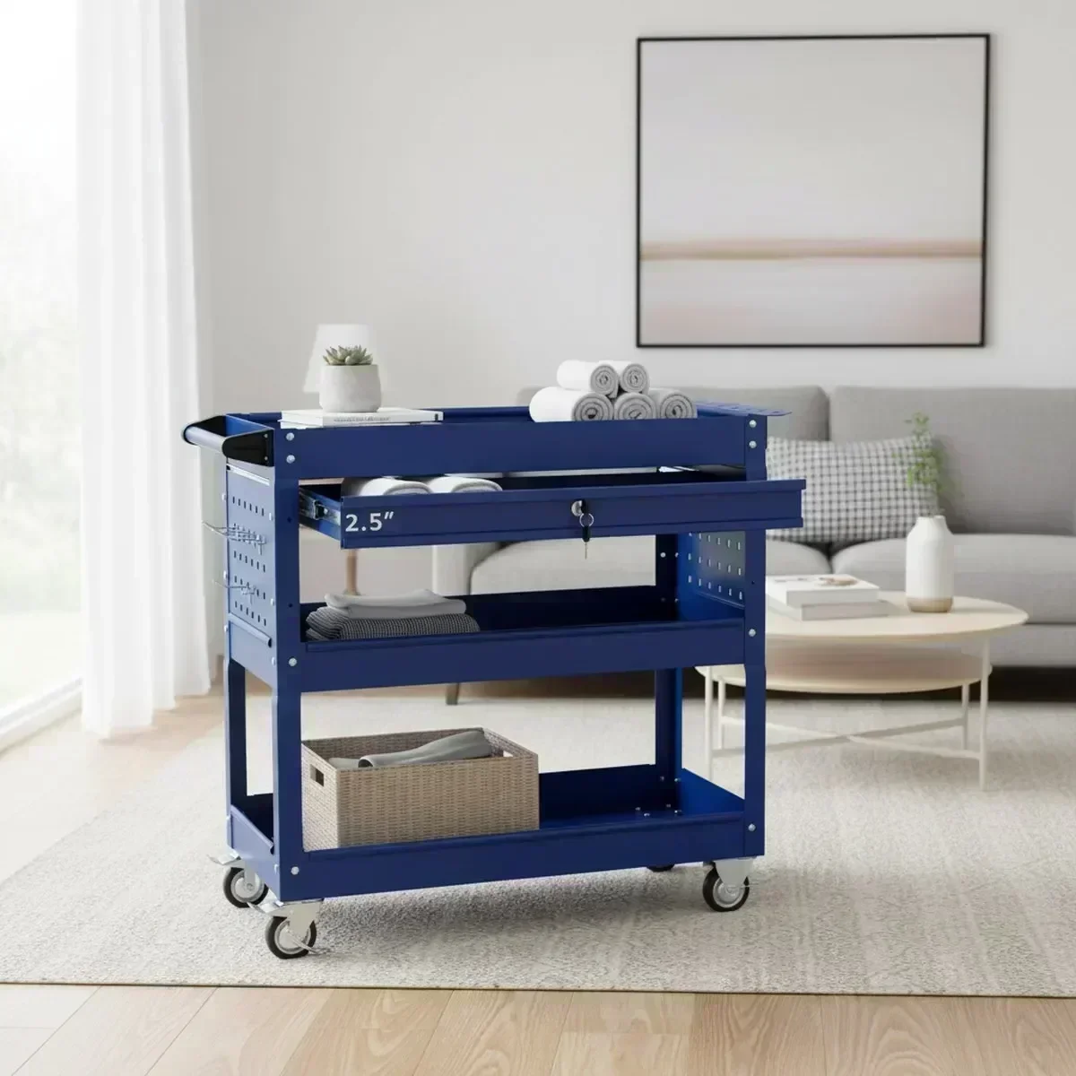 3 Raflı Tekerlekli Alet Arabas - Workshop Tools Shelf incelemesi ve fiyatı