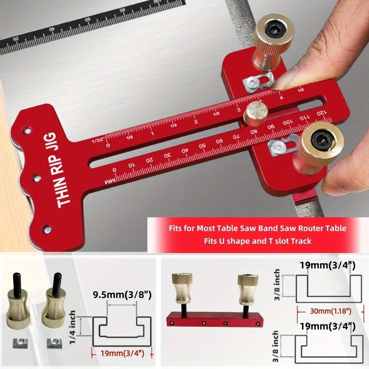 İnce Rip Masa Testere Jig'i, T - Dowel Jig Kit incelemesi ve fiyatı