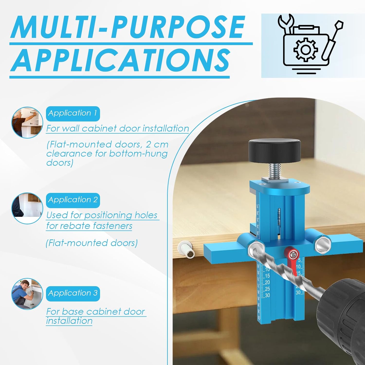 3'ü 1 Arada Dolap Kapısı Monta - Dowel Jig Kit incelemesi ve fiyatı