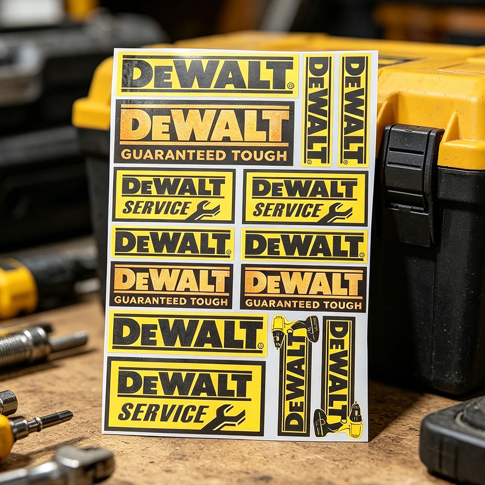 DeWalt Logo Vinil Yansıtıcı Çı - Workshop Tools Logo incelemesi ve fiyatı